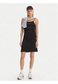 Tommy Jeans Sukienka codzienna Linear DW0DW22338 Czarny Slim Fit. Okazja: na co dzień. Kolor: czarny. Materiał: wiskoza. Typ sukienki: proste. Styl: casual #3