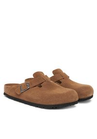 Birkenstock Klapki Boston Sfb 1030861 Brązowy. Kolor: brązowy. Materiał: skóra, zamsz #4