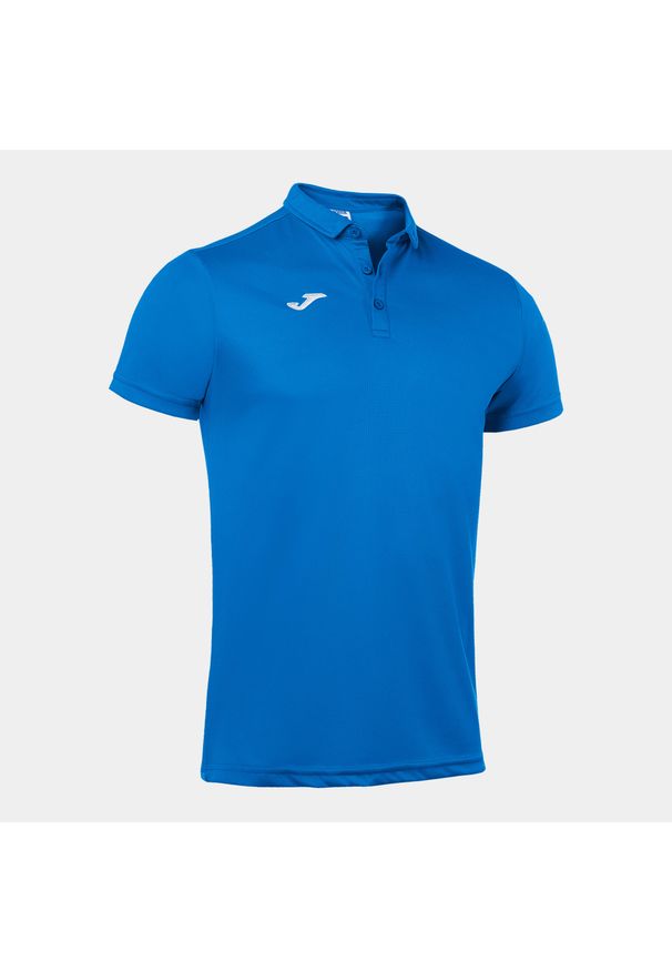 Koszulka polo do tenisa męska Joma Hobby. Typ kołnierza: polo. Kolor: niebieski. Materiał: poliester. Długość rękawa: krótki rękaw. Długość: krótkie. Sport: tenis