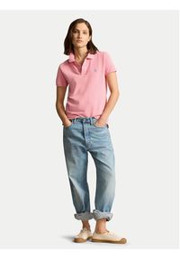 Polo Ralph Lauren Polo 211935587001 Różowy Regular Fit. Typ kołnierza: polo. Kolor: różowy. Materiał: bawełna #5