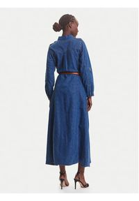 Fracomina Sukienka jeansowa FR25SD4004D417V6 Niebieski Regular Fit. Kolor: niebieski. Materiał: bawełna, syntetyk #3