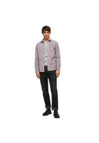 Koszula Pepe Jeans Fleetwood. Kolor: niebieski, biały, wielokolorowy. Wzór: haft. Styl: elegancki