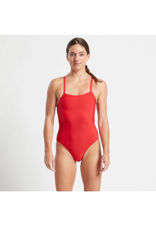 Strój pływacki jednoczęściowy damski FINIS Skinback Solid. Kolor: czerwony