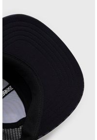 adidas Performance czapka z daszkiem kolor granatowy wzorzysta. Kolor: niebieski. Materiał: skóra, materiał #3