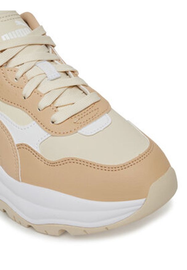Puma Sneakersy Cilia Wedge 393915 12 Écru. Materiał: skóra