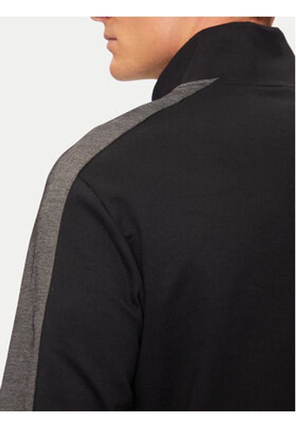 BOSS - Boss Bluza 50527551 Czarny Regular Fit. Kolor: czarny. Materiał: bawełna, syntetyk
