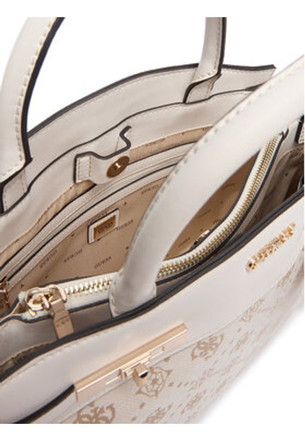 Guess Torebka Melinda HWJP99 02060 Écru. Materiał: skórzane