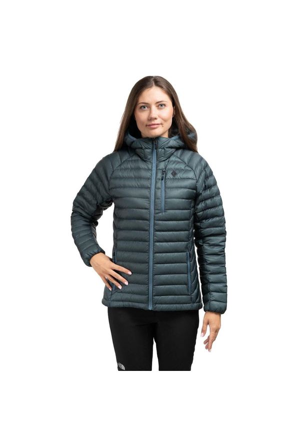 Kurtka puchowa damska Black Diamond Approach Down Hoody Women. Kolor: niebieski. Materiał: puch