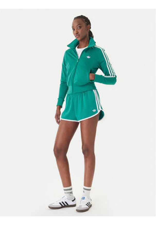 Adidas - adidas Szorty sportowe 3-Stripes Sprinter KD3717 Zielony Regular Fit. Kolor: zielony. Materiał: syntetyk