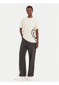 Hugo - HUGO T-Shirt Vintage 50545053 Écru Loose Fit. Materiał: bawełna. Styl: vintage #4