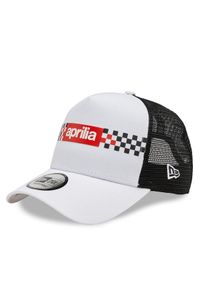 New Era Czapka z daszkiem Checker Print Trucker Aprilia 60435563 Biały. Kolor: biały. Materiał: materiał. Wzór: nadruk