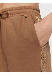 Rinascimento Spodnie dresowe CFC0109867003 Brązowy Regular Fit. Kolor: brązowy. Materiał: bawełna #5