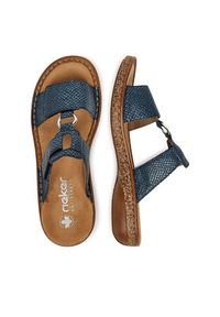 Rieker Klapki 628P9-14 Granatowy. Kolor: niebieski. Materiał: syntetyk, materiał #6