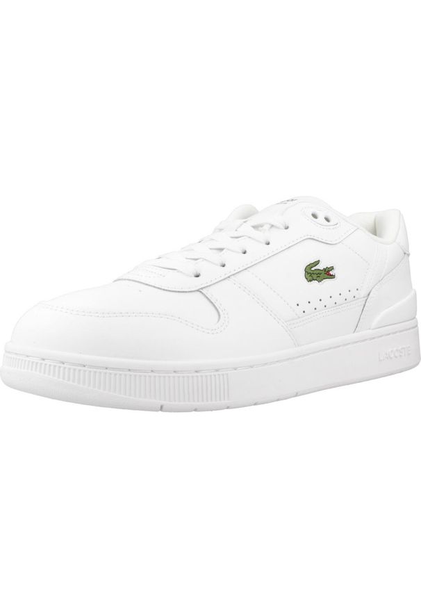 Tenisówki Lacoste Model T-clip Set Kolor Biały. Zapięcie: sznurówki. Kolor: biały. Materiał: guma, tkanina, materiał, skóra, syntetyk. Szerokość cholewki: normalna. Sport: turystyka piesza