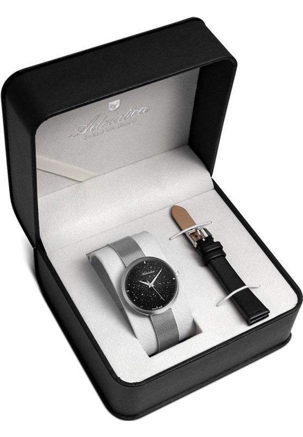 Zegarek Adriatica Zegarek damski Adriatica A3646.5114QBL-SET srebrny. Kolor: srebrny