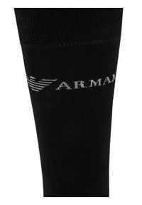 Emporio Armani Zestaw 3 par wysokich skarpet męskich EM000554 AF12276 MC061 Czarny. Kolor: czarny. Materiał: bawełna, materiał #3
