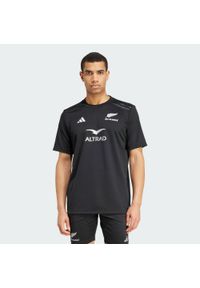 Adidas - Koszulka All Blacks Rugby AEROREADY Short Sleeve. Kolor: czarny. Materiał: materiał