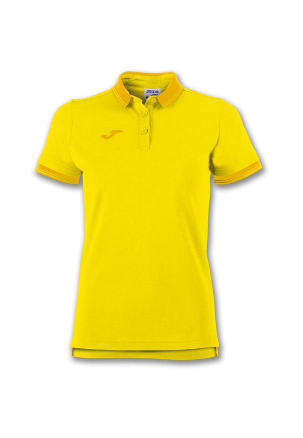 Koszulka polo do tenisa damska Joma Bali II. Typ kołnierza: polo. Kolor: żółty. Sport: tenis