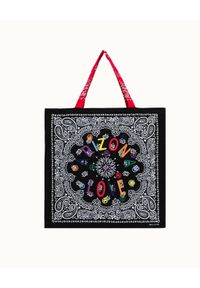 ARIZONA LOVE - Czarna torba plażowa. Kolor: czarny. Wzór: kolorowy, paisley. Rodzaj torebki: do ręki #3