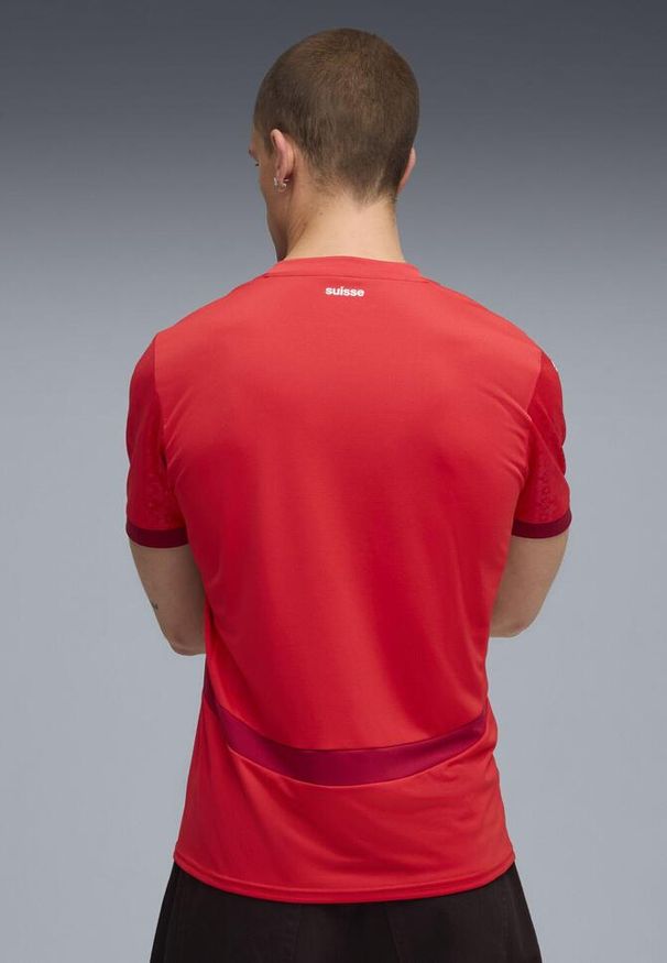 Puma - Męska koszulka domowa kobiecej reprezentacji Szwajcarii Team 2025 PUMA. Kolor: czerwony