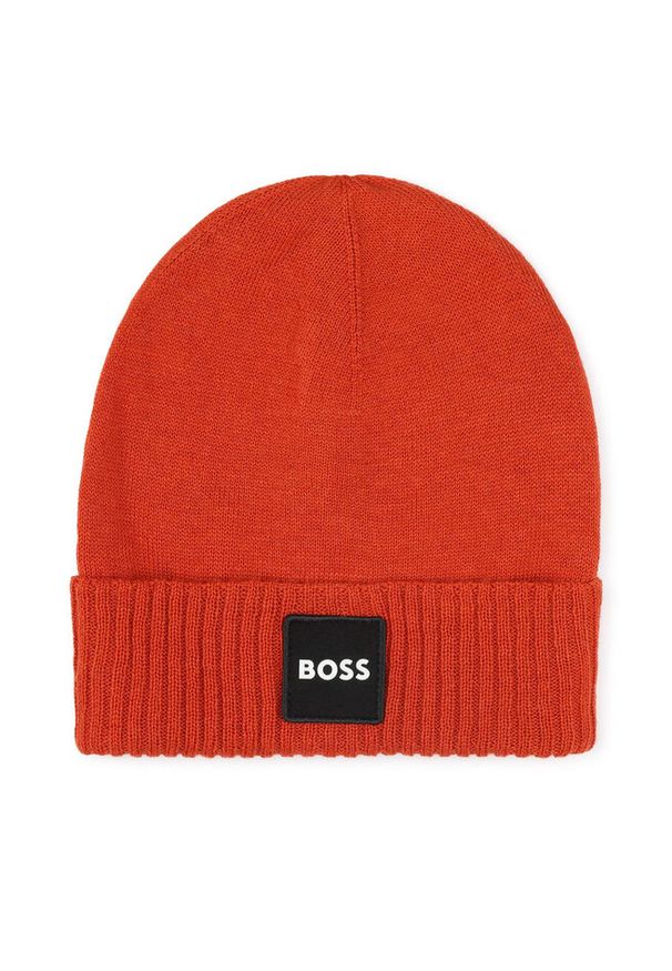 BOSS - Czapka Boss. Kolor: czerwony