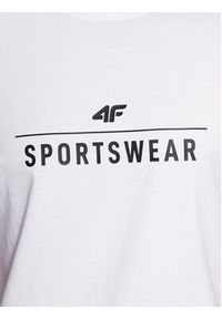 4f - 4F T-Shirt 4FSS23TTSHM539 Biały Regular Fit. Kolor: biały. Materiał: bawełna