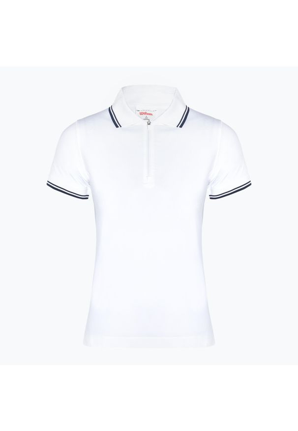 Koszulka damska Wilson Team Polo. Typ kołnierza: polo. Kolor: czarny, wielokolorowy, biały. Sport: tenis