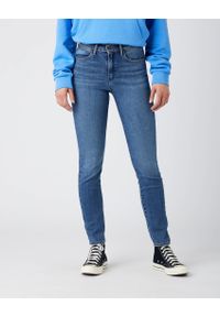 Wrangler - WRANGLER HIGH RISE SKINNY DAMSKIE SPODNIE JEANSOWE