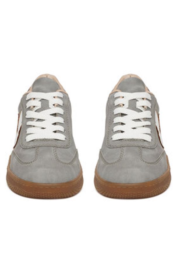 Rieker Sneakersy M5512-45 Szary. Kolor: szary. Materiał: skóra