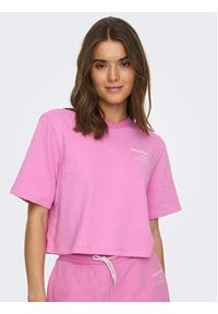 only - ONLY Bluza 15293691 Różowy Regular Fit. Kolor: różowy. Materiał: bawełna #4