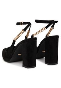 DeeZee Czółenka HT368-1 Czarny. Kolor: czarny. Materiał: materiał #4