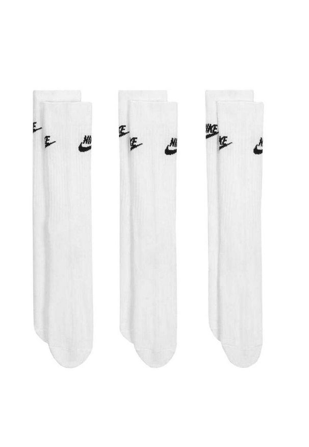 Nike - Zestaw Skarpet Unisex Dla Dorosłych Essentials Everyday (zestaw 3 Sztuk). Kolor: biały. Sport: turystyka piesza