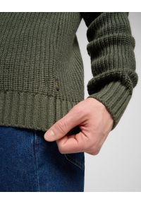 Lee - MESKI SWETER LEE CLEAN HALF ZIP KNIT OLIVE GRAY 112370539 #2