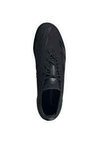 Adidas - Buty piłkarskie adidas Predator Elite Fg M IE1804 czarne. Zapięcie: sznurówki. Kolor: czarny. Materiał: materiał, syntetyk. Szerokość cholewki: normalna. Sport: piłka nożna #4