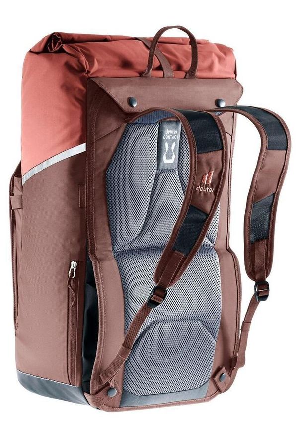 Plecak Miejski Deuter Xberg 25L. Kolor: czerwony, brązowy, wielokolorowy