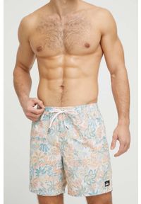 Quiksilver szorty kąpielowe kolor beżowy. Kolor: beżowy. Materiał: włókno #4