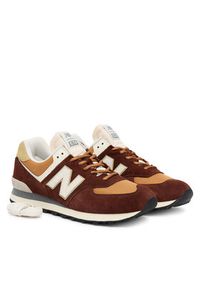 New Balance Sneakersy U574MRR Brązowy. Kolor: brązowy. Materiał: zamsz, skóra. Model: New Balance 574
