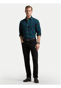 Polo Ralph Lauren Koszula 710953891001 Zielony Custom Fit. Typ kołnierza: polo. Kolor: zielony. Materiał: bawełna #4
