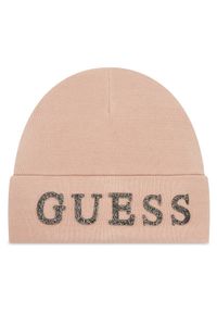 Guess Czapka AW5398 POL01 Różowy. Kolor: różowy. Materiał: wiskoza, materiał