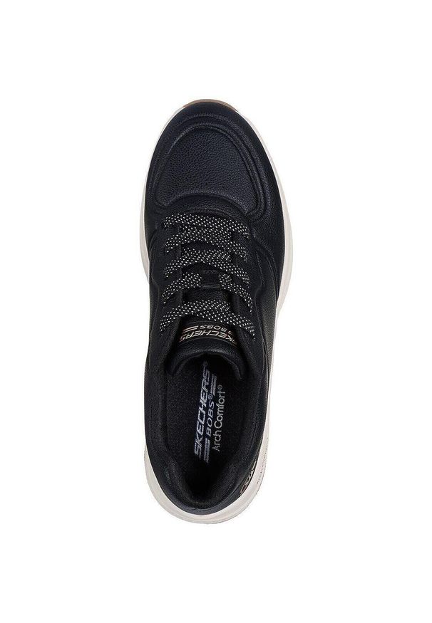 skechers - Adidasy Skechers Bobs Arch Comfort B, Kobiety. Kolor: czarny. Materiał: materiał, syntetyk