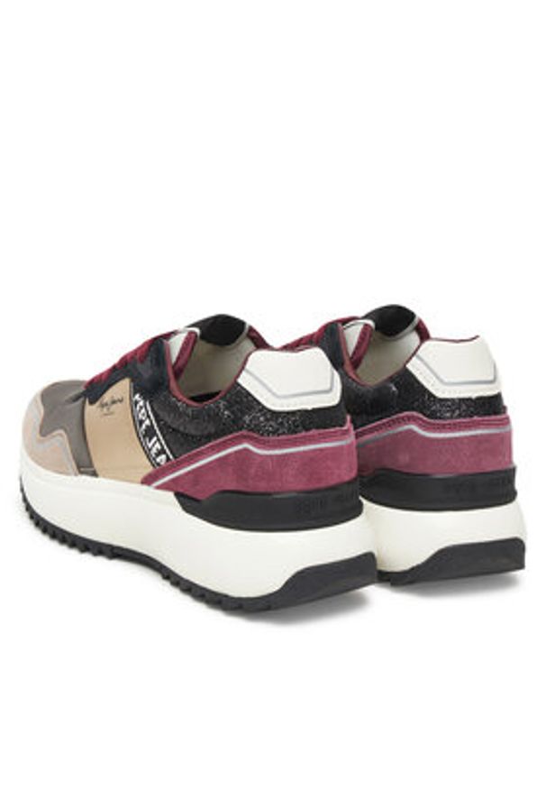 Pepe Jeans Sneakersy Kimi City W PLS600028 Szary. Kolor: szary. Materiał: zamsz, skóra