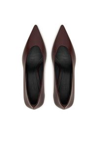 Max Mara Szpilki 2524526171600 Bordowy. Kolor: czerwony. Materiał: skóra. Obcas: na szpilce #2