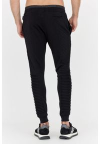 Philipp Plein - PHILIPP PLEIN Czarny pikowany dres męski, Rozmiar XL. Kolor: czarny. Materiał: dresówka. Sport: bieganie