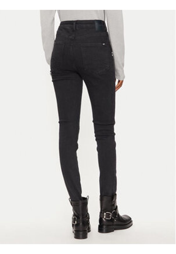 Mustang Jeansy Georgia 1015553 Czarny Super Skinny Fit. Kolor: czarny