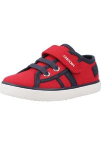 Geox - Buty GEOX B GISLI B. A Czerwony. Kolor: czerwony. Materiał: tkanina. Sport: turystyka piesza