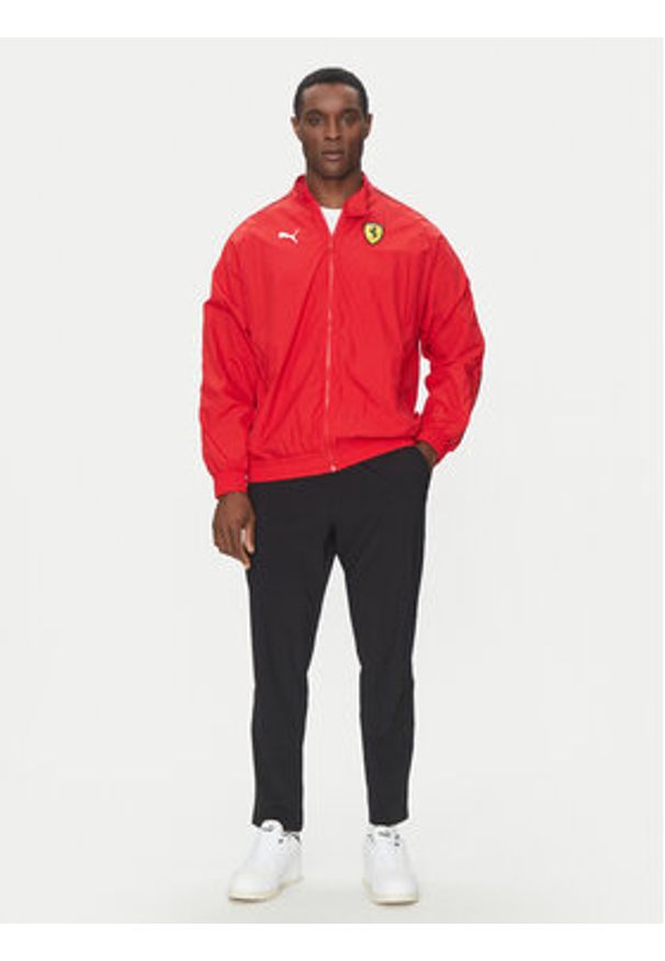 Puma Kurtka przejściowa Ferrari Race T7 630215 Czerwony Regular Fit. Kolor: czerwony. Materiał: syntetyk