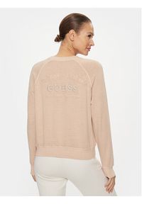 Guess Bluza Circle W4RQ09 KBPV1 Różowy Regular Fit. Kolor: różowy. Materiał: bawełna