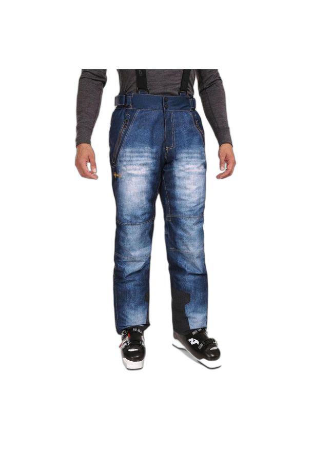 Spodnie narciarskie Kilpi Denimo. Kolor: niebieski. Materiał: denim. Sezon: zima. Sport: narciarstwo