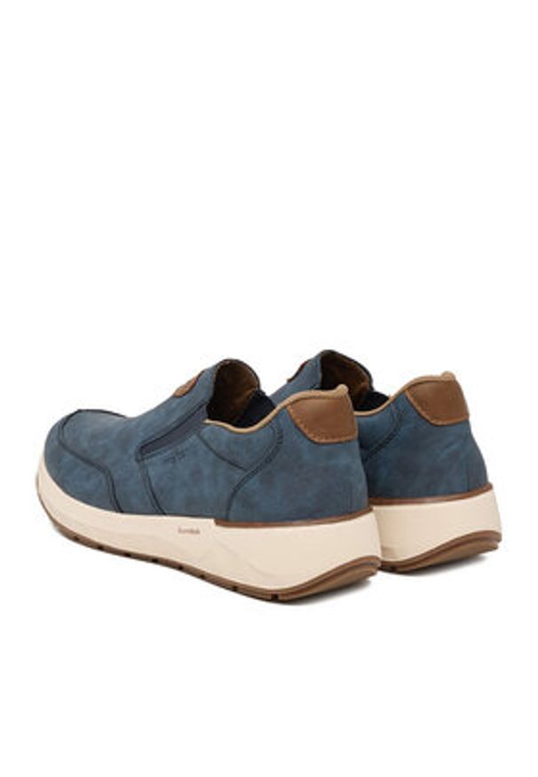 Rieker Półbuty 11550-15 Niebieski. Kolor: niebieski. Materiał: materiał