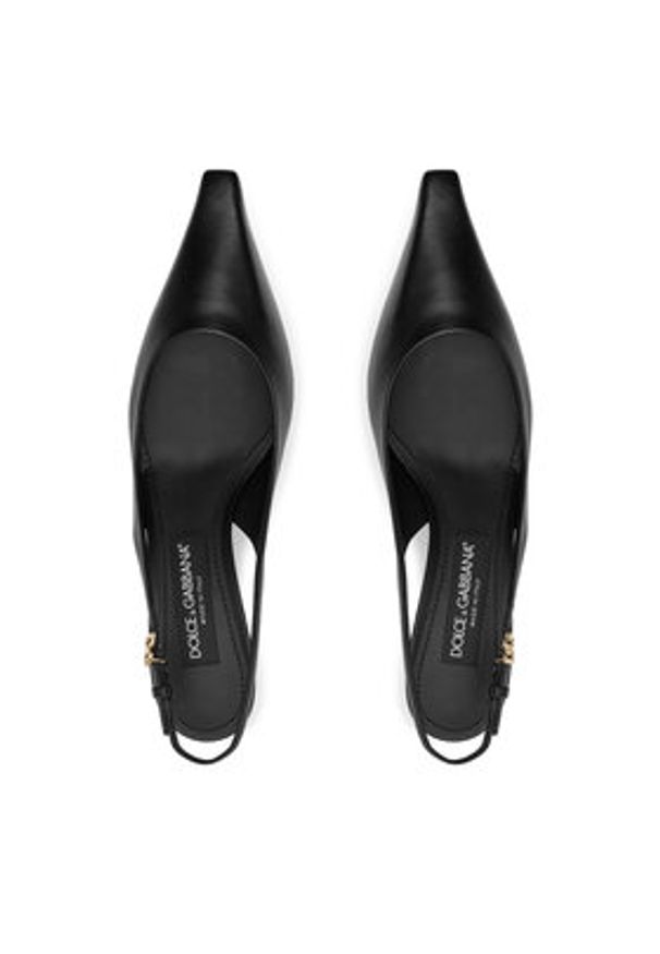 DOLCE & GABBANA - Dolce&Gabbana Czółenka CG0805 A1953 Czarny. Kolor: czarny. Materiał: skóra